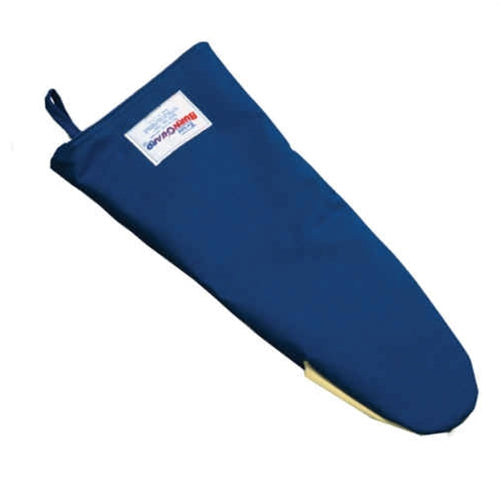 Tucker Safety | Gant de cuisine de style marionnette Nomex de Burnguard avec pare-vapeur et paume en kevlar, 15 po, bleu