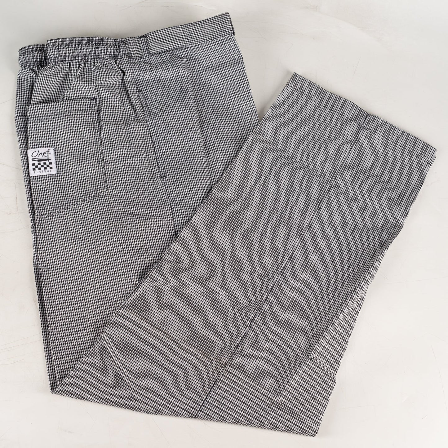 Chef Revival Chef Trousers with Belt Loops, 2XLarge, EZ-Blend, Houndstooth - P034HT-2XL