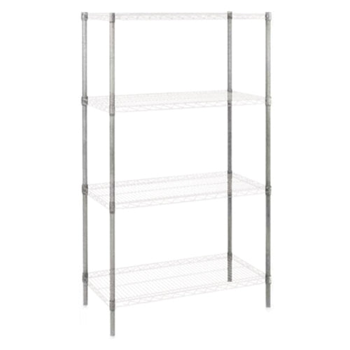 EFI Wire Shelving Post wth Foot, 74", Chrome Plated - N-P74C