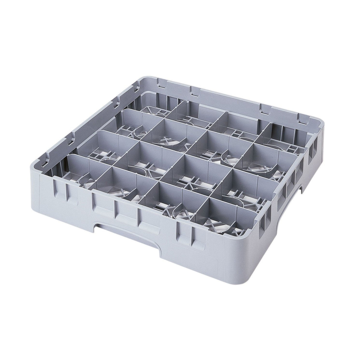 Cambro Camrack Cup Rack, 16 Compartment, 2 5/8" Height, Grey - 16C258151