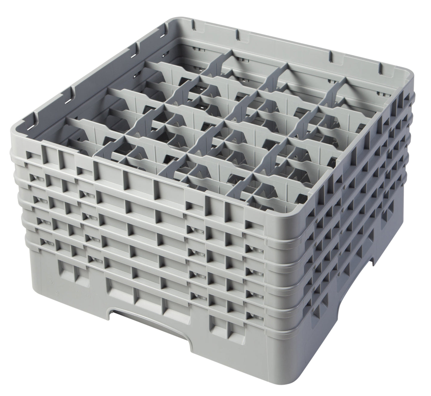 Cambro Camrack Glass Rack, 16 Compartment, 9 3/8" Height, Grey - 16S900151