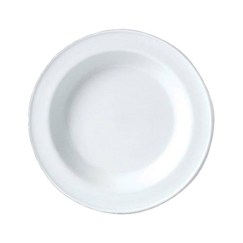 Steelite Simplicity Rimmed Soup Plate, 8.5", White (24-pack) - 11010215