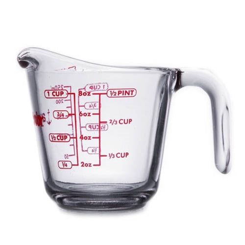 Tasse à mesurer Anchor Hocking, 8 oz, verre