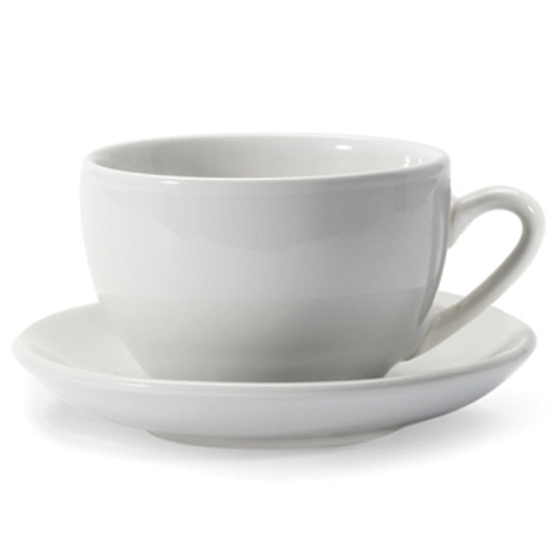 Ensemble tasse et soucoupe géantes Danesco, 510 ml, blanc