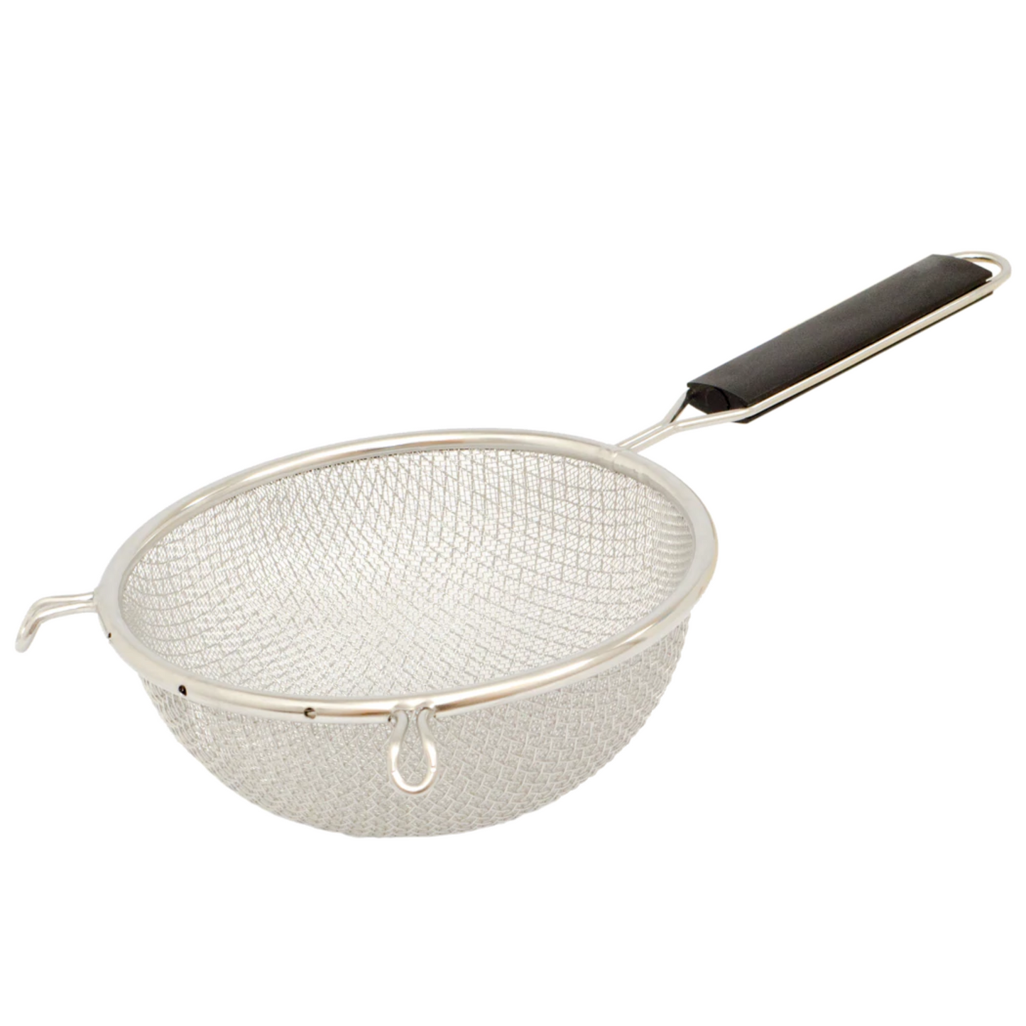 Browne Double Mesh Fine Strainer, 10.25", Stainless Steel w Plastic Handle - 18099