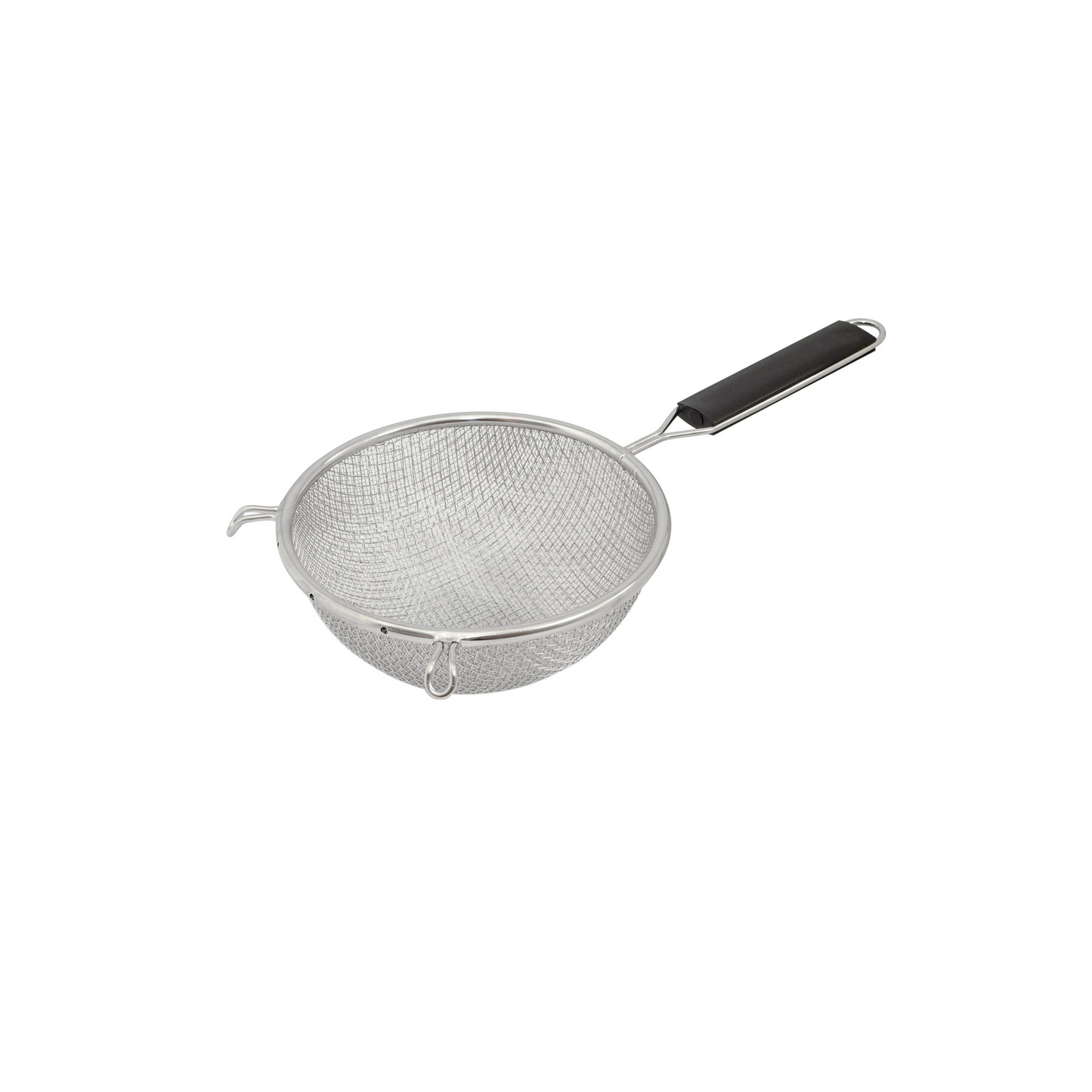 Browne Double Mesh Medium Strainer, 6.25", Stainless Steel w Plastic Handle - 18196
