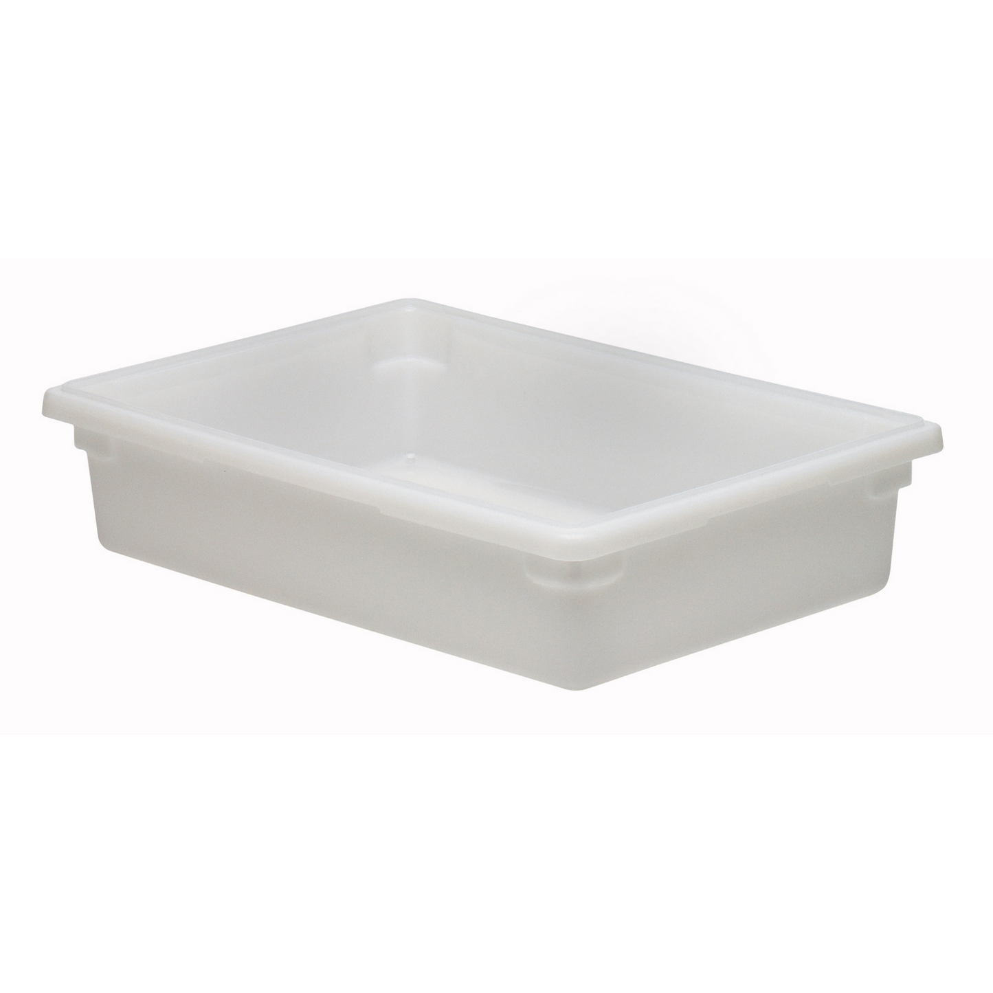 Cambro Poly Full Size Food Storage Box, 6" Deep, White - 18266P148
