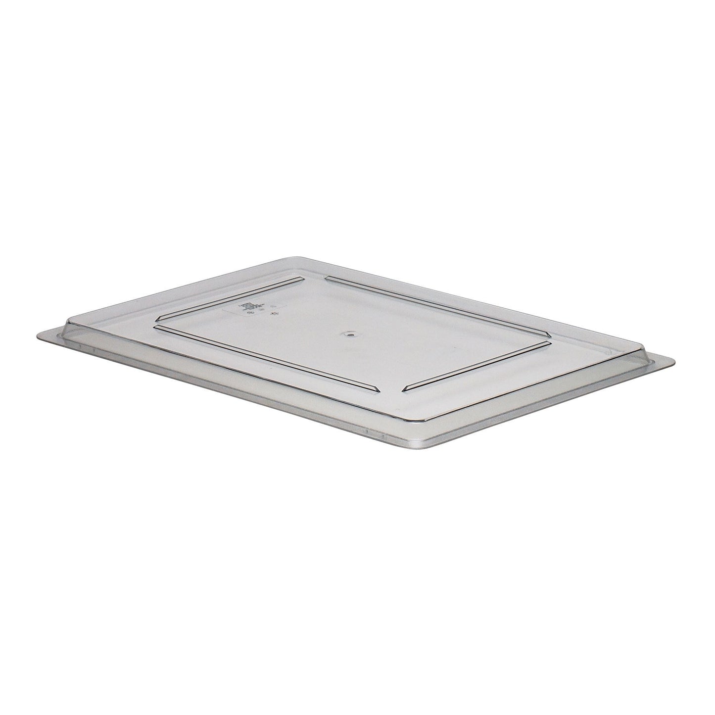 Cambro | Couvercle plat pour boîte de rangement Camwear, pleine grandeur, transparent