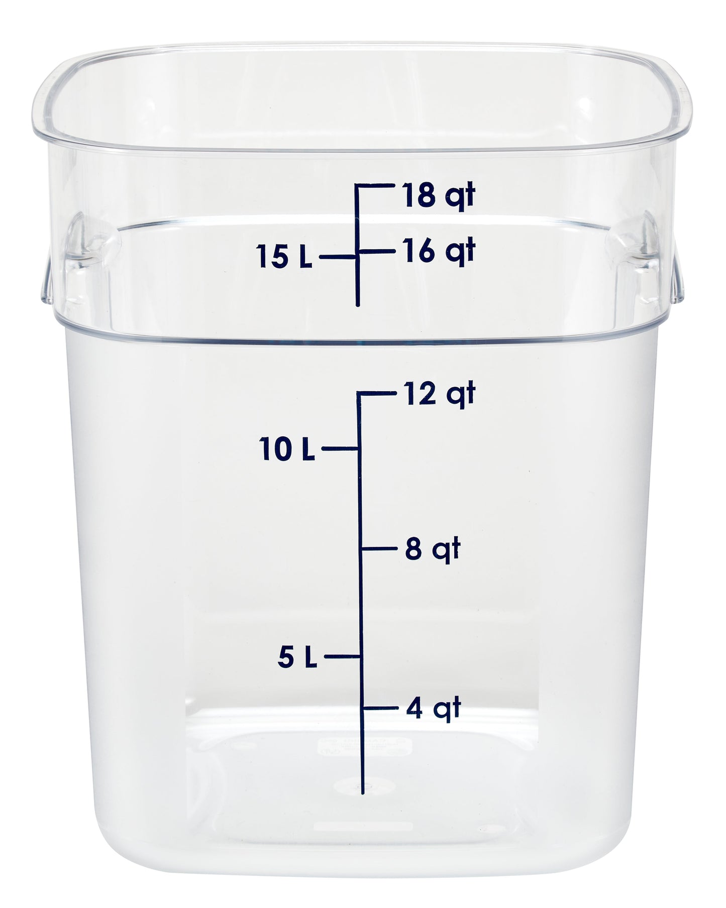 Cambro | Contenant de rangement CamSquare FreshPro, 18 pintes, transparent
