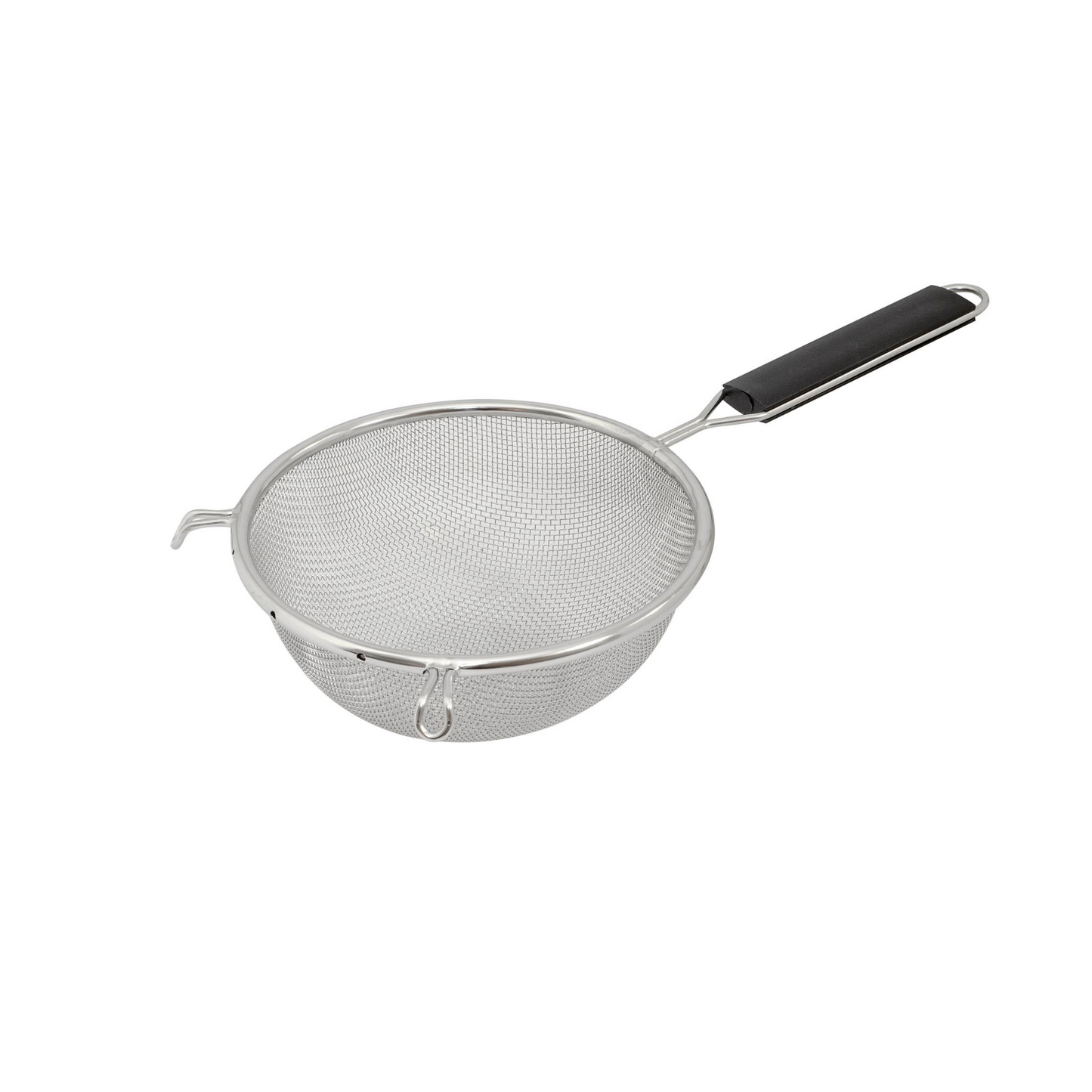 Browne Single Mesh Medium Strainer, 6.25", Stainless Steel w Plastic Handle - 19196