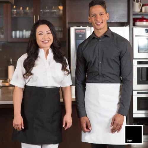 Premium Uniforms Four-Way Bistro Apron, Black - 1925(BLK)
