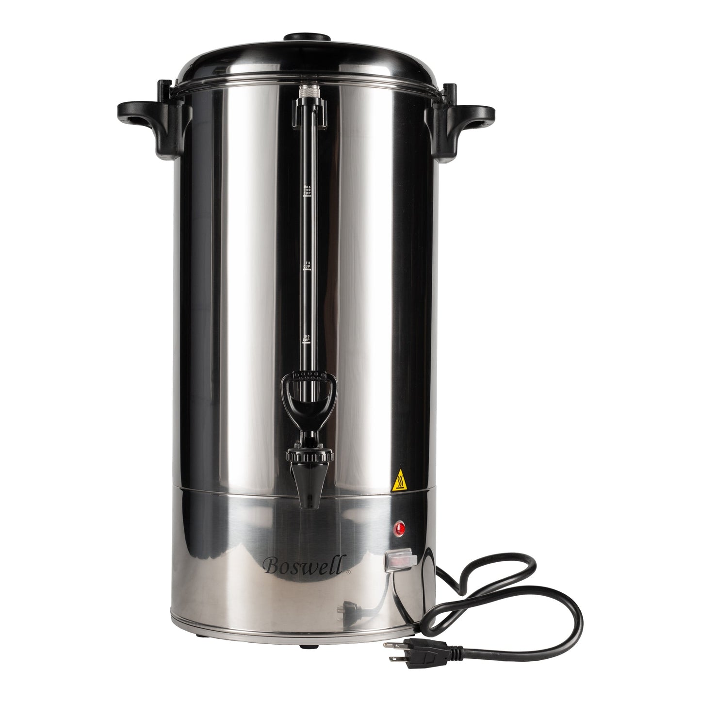 Boswell Coffee Percolator / Urn, 100 Cup, Stainless Steel, 120V - PC190C