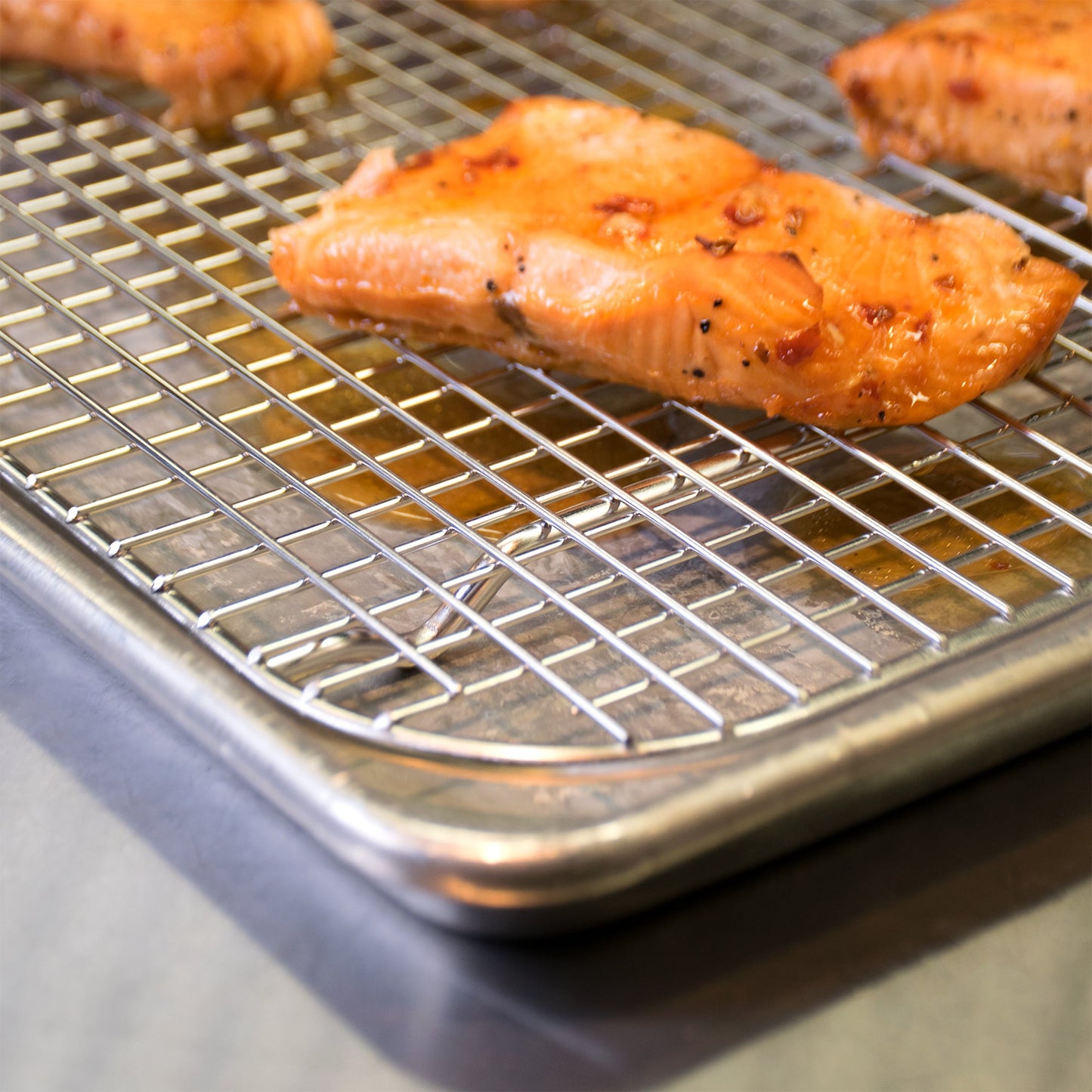 Vollrath | Grille de fil de cuisson Super Pan V, demi-taille, acier inoxydable