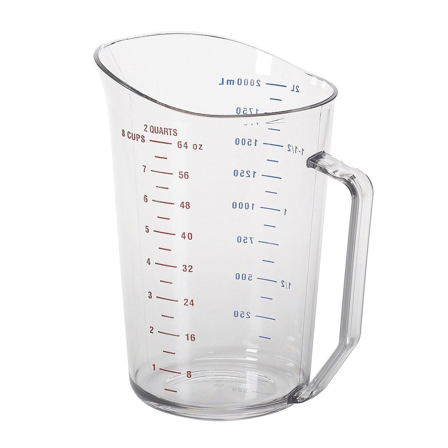 Cambro Camwear Measuring Cup, 2 qt, Clear - 200MCCW135