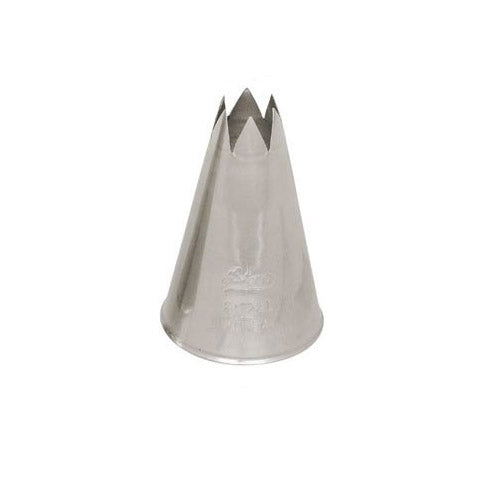 Ateco | Douille d'étoile ouverte, 824, acier inoxydable