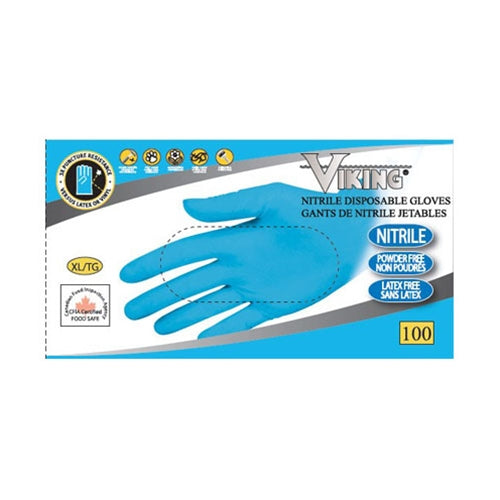 Viking Disposable Gloves, Nitrile, Large, Blue (2000-pack), FINAL SALE - 420970350(LG)