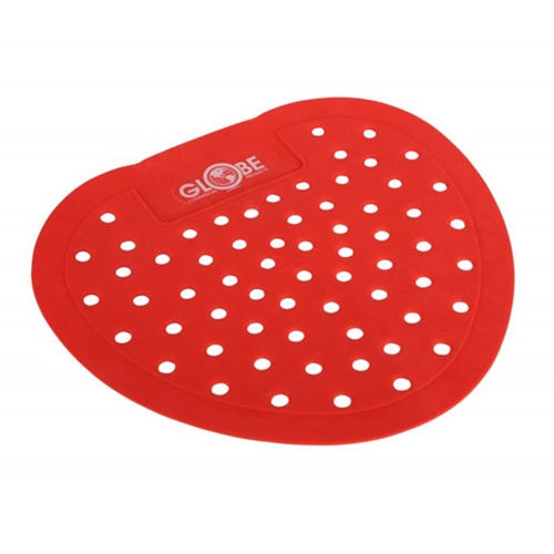 Globe | Écran d’urinoir en vinyle, rouge/cerise (paquet de 10)