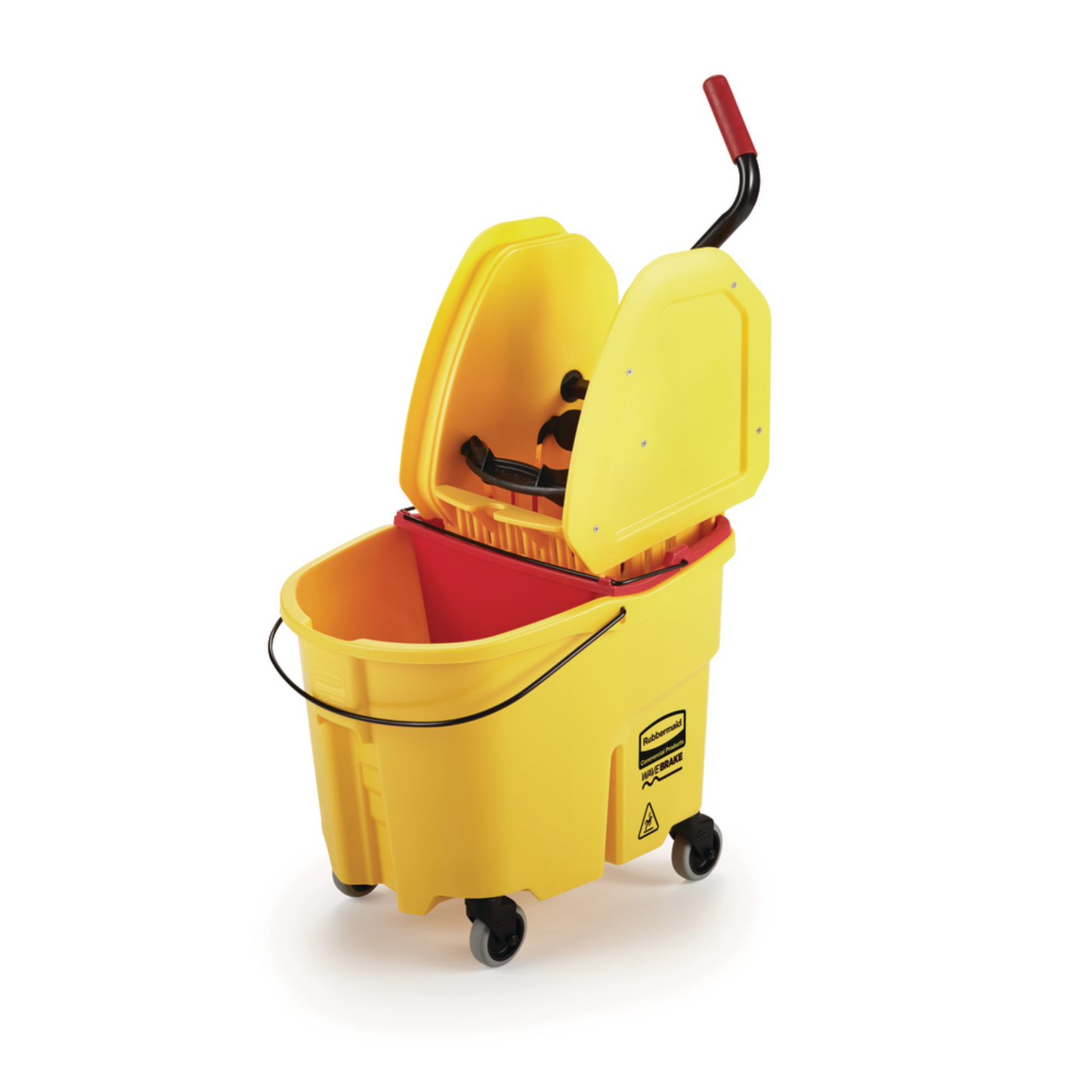 Rubbermaid WaveBrake Dirty Water Bucket, 18 Qt, Red - 2064907