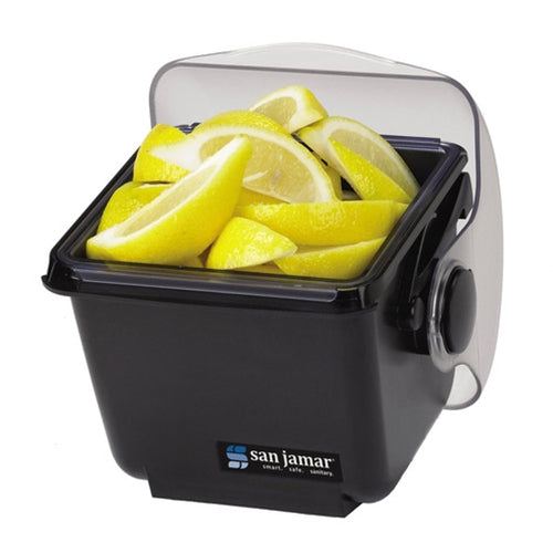 San Jamar Mini Dome Condiment Center, 1 qt, Black - BD2002