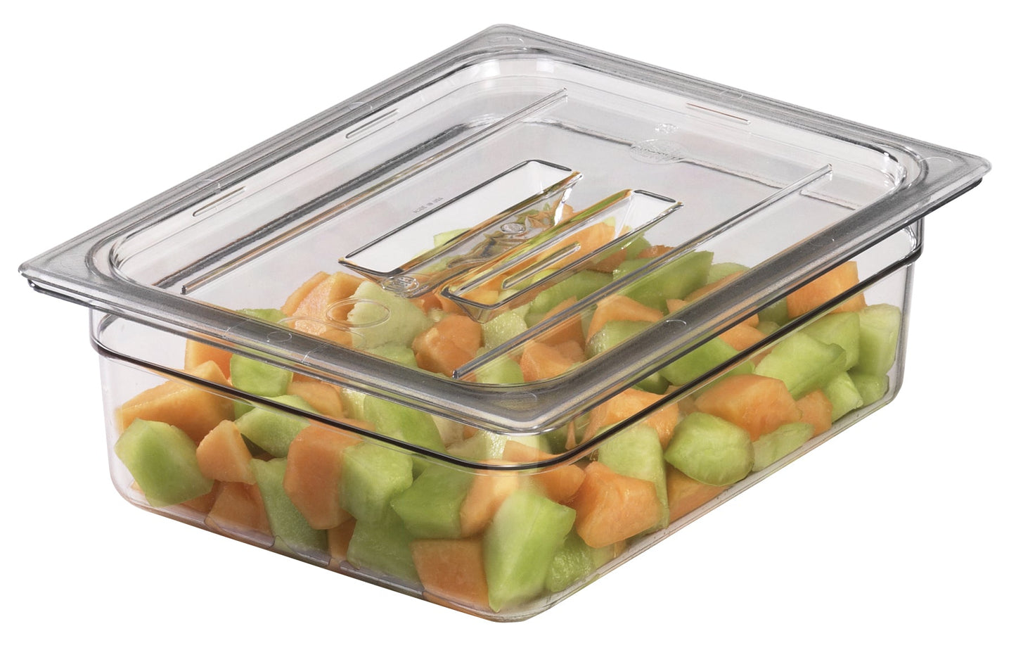 Cambro Camwear Food Pan Cover w/ Handle, Full Size, Clear - 10CWCH135