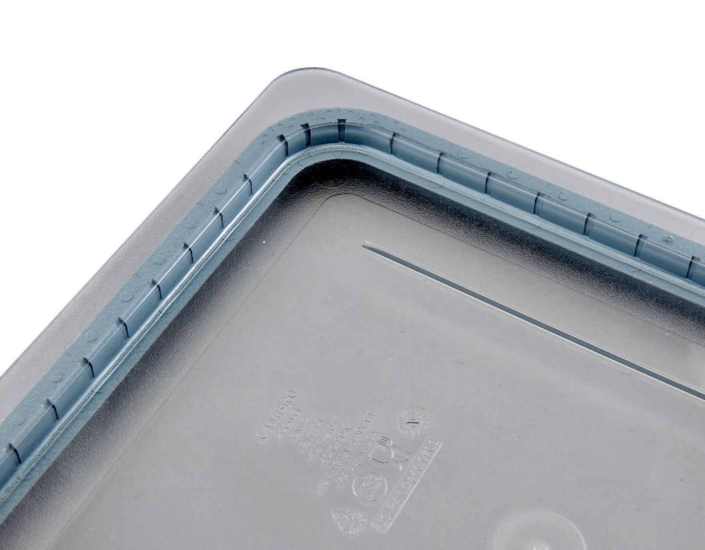 Cambro | Couvercle GripLid pour bac gastronome Camwear, pleine grandeur, transparent