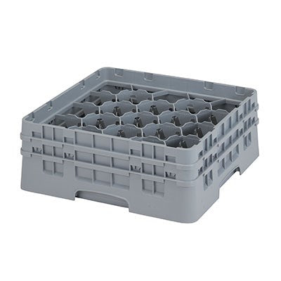 Cambro Camrack Glass Rack, 20 Compartment, 5 1/4" Height, Grey - 20S434151
