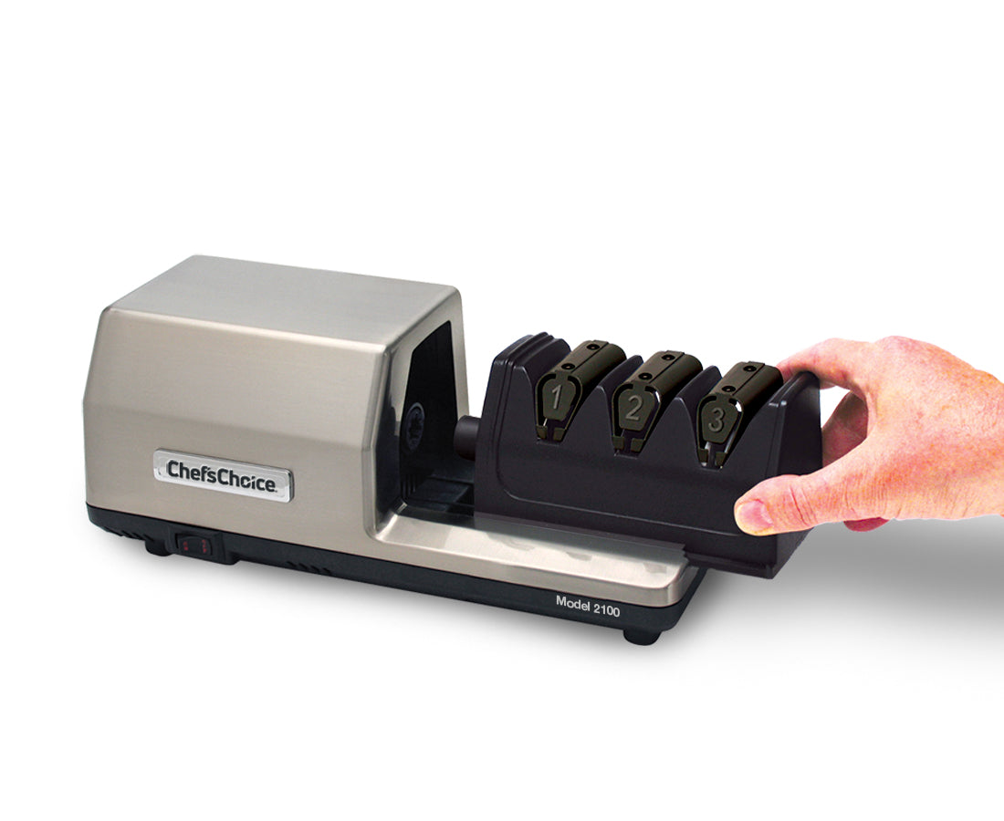 Chef'sChoice Model 2100 EdgeSelect Commercial Electric Knife Sharpener, 3 Stages, 120V - 0210008