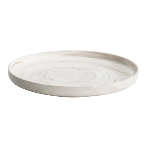 Oneida Luzerne Marble Round Raised Rim Plate, 11" (12-pack) - L6200000156