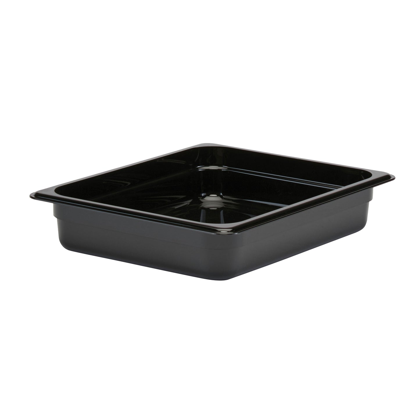 Cambro | Bac gastronome Camwear, demi-taille, 2,5" de profondeur, noir