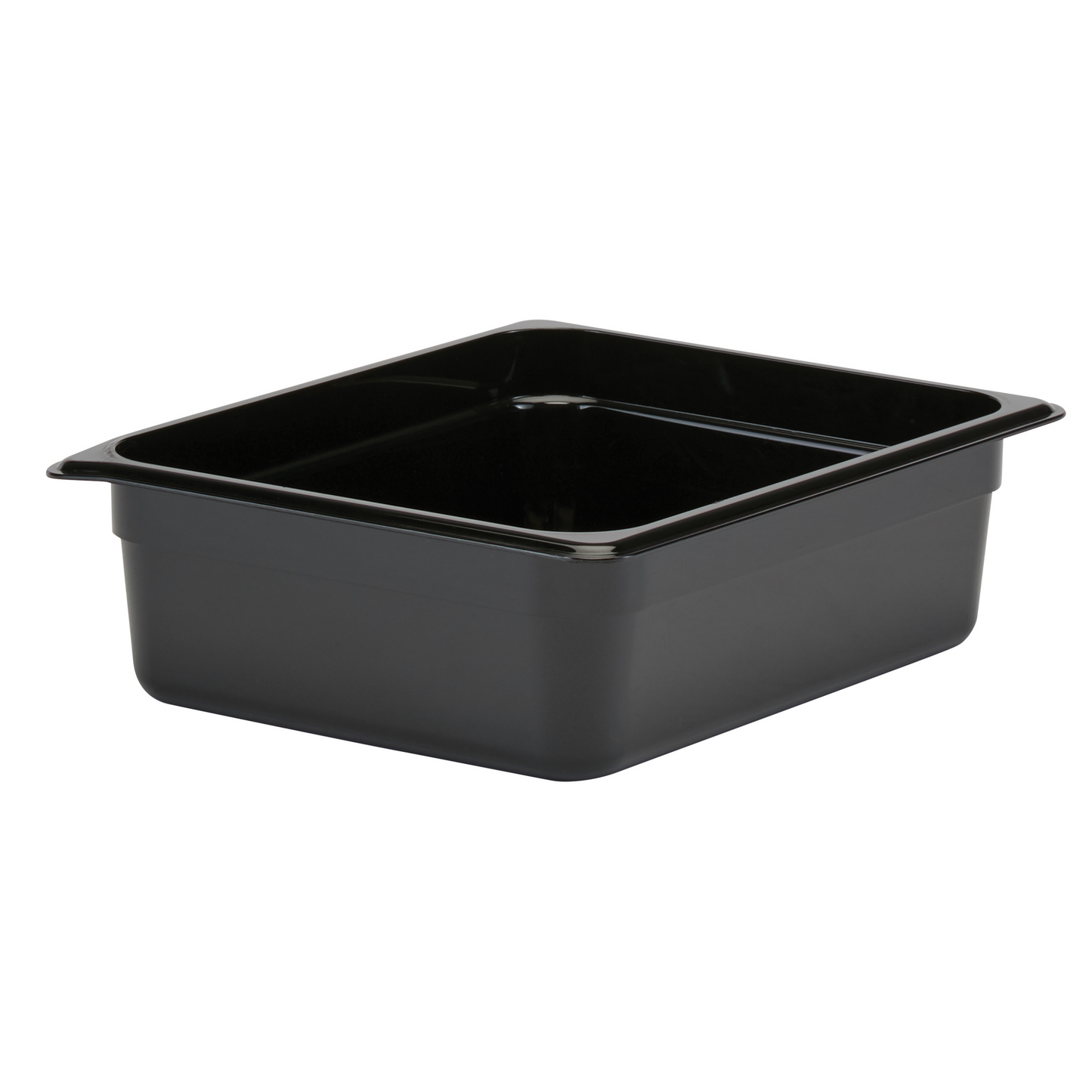 Cambro | Bac gastronome Camwear, demi-taille, 4" de profondeur, noir