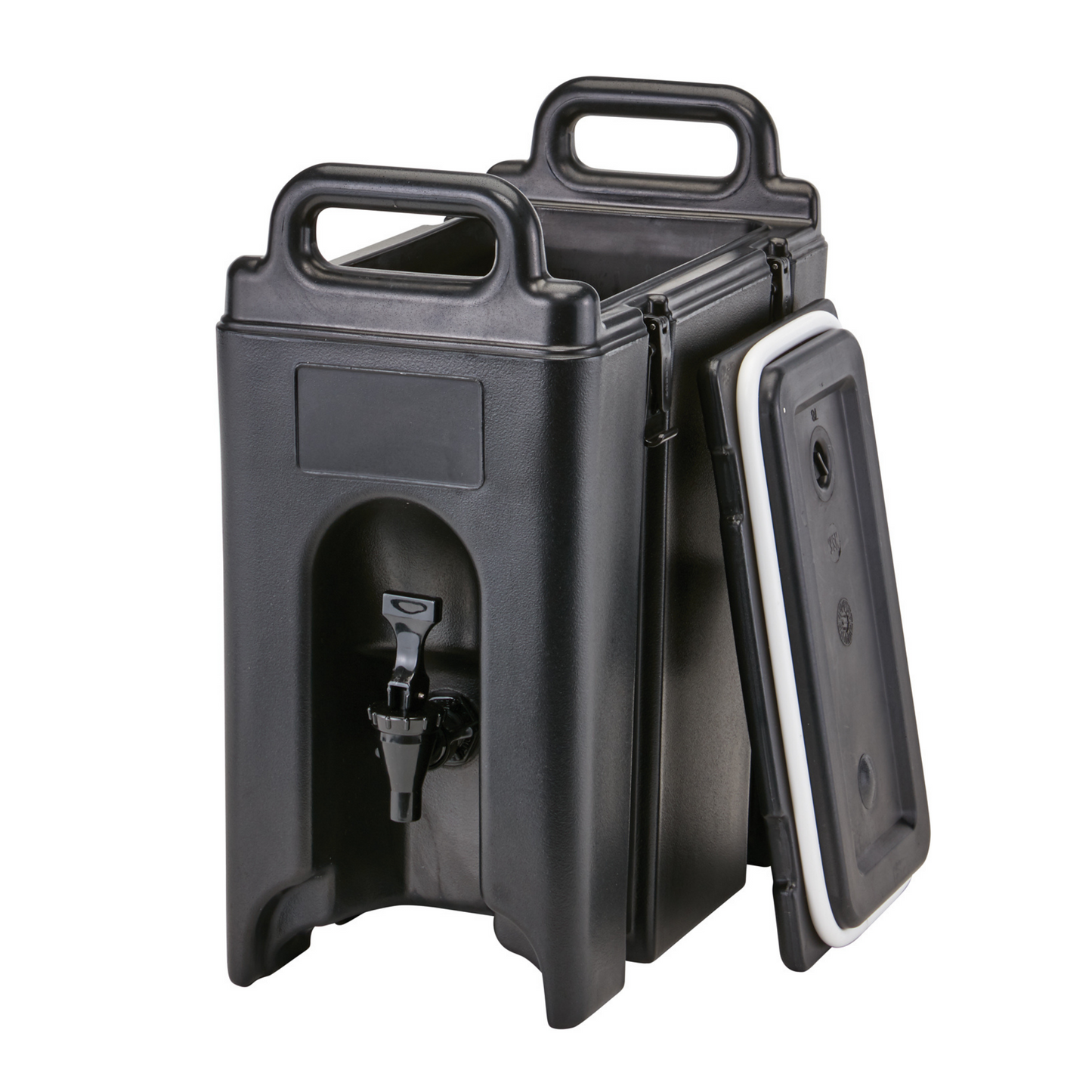 Cambro Camtainer Insulated Beverage Container, 2.5 Gal, Black - 250LCD110