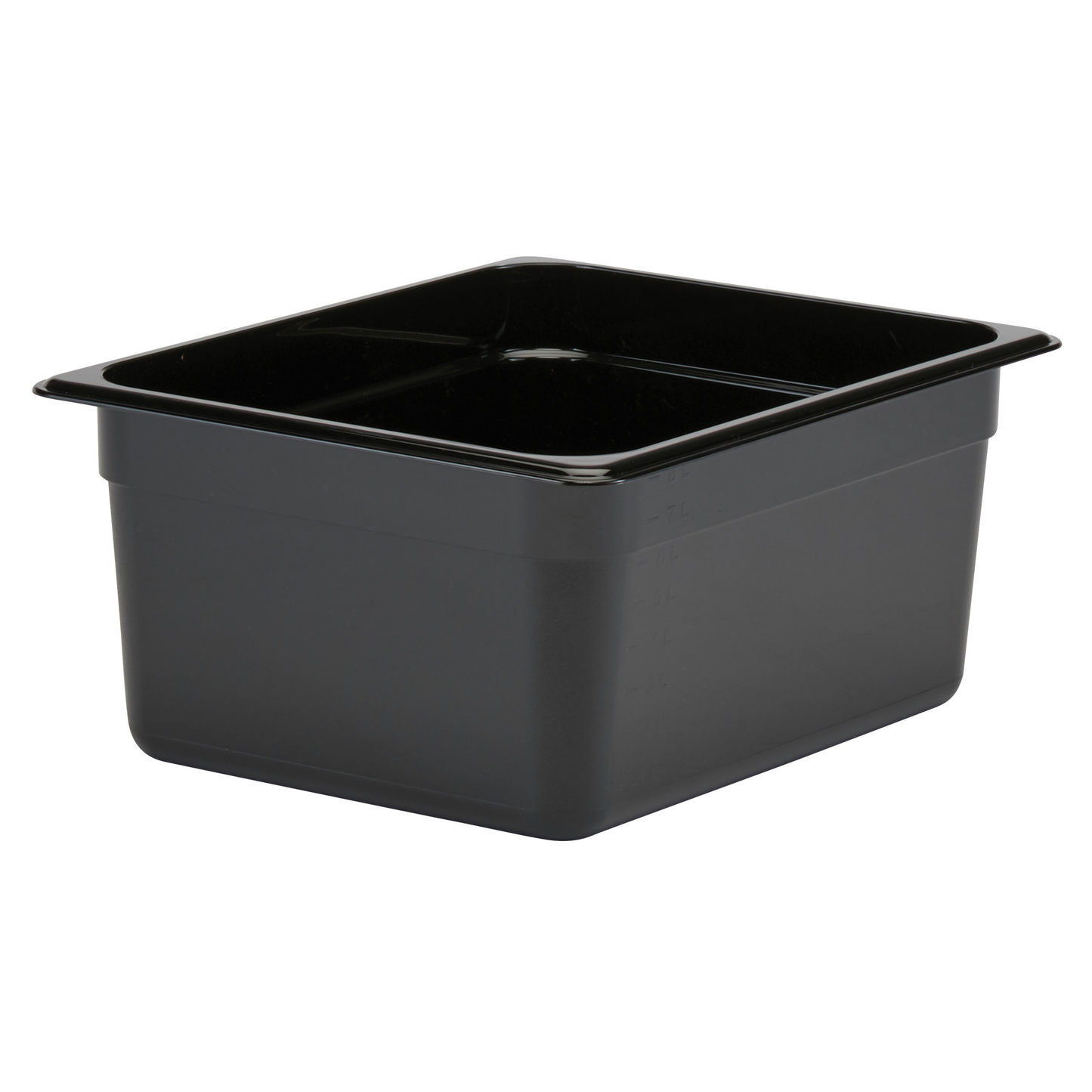 Cambro | Bac gastronome Camwear, demi-taille, 6" de profondeur, noir