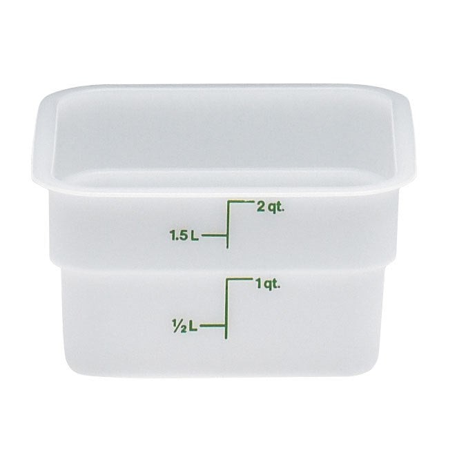Cambro | Récipient de rangement pour aliments CamSquare, 2 pintes, blanc poly