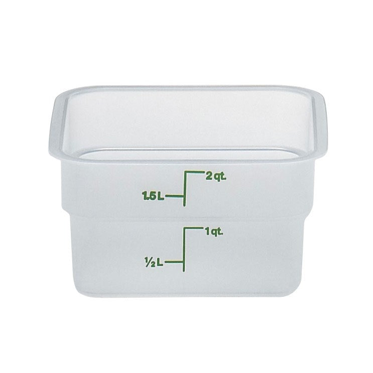 Cambro | Récipient de rangement pour aliments CamSquare, 2 pintes, translucide