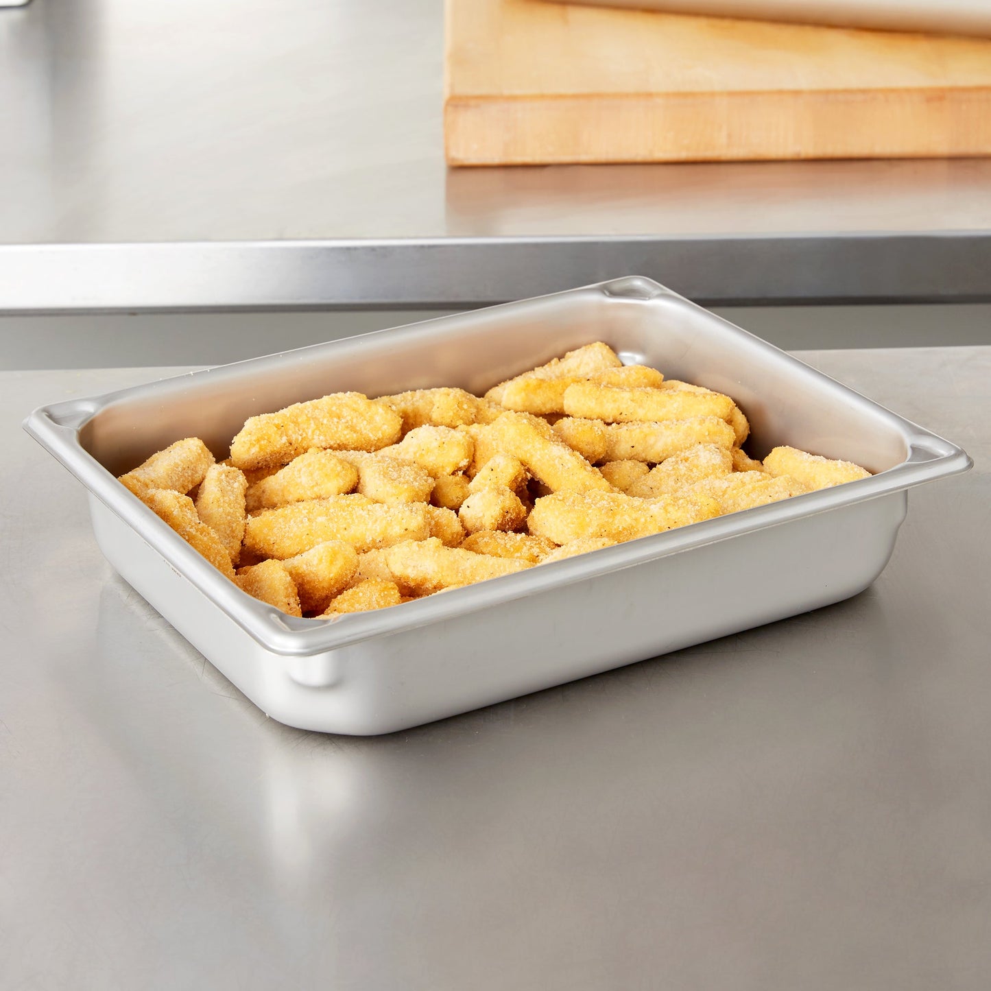 Vollrath Super Pan Half Size Heavy-Duty Food Pan, 2.5" Deep, 20 Gauge Stainless Steel - 30220