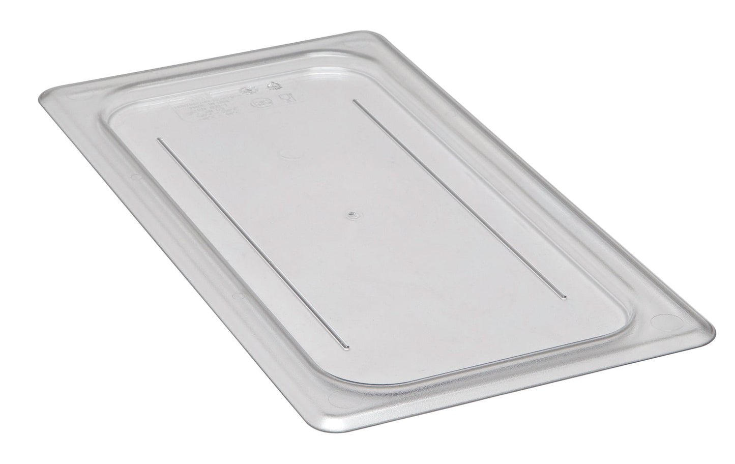 Cambro Camwear Food Pan Cover, Flat, 1/3 Size, Clear - 30CWC135