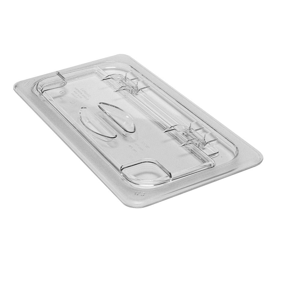Cambro | Couvercle FlipLid pour bac gastronome Camwear, taille 1/3, transparent