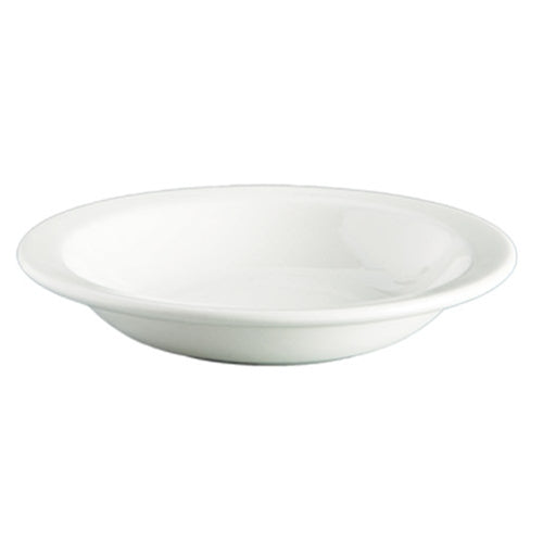 Continental China Pure White Rimmed Soup Plate, 8.75" (24-pack) - 55CCPWD005
