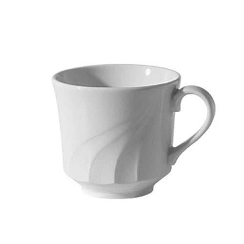 Continental China | Tasse à thé élégante Everest, 7 oz, blanc (paquet de 24)