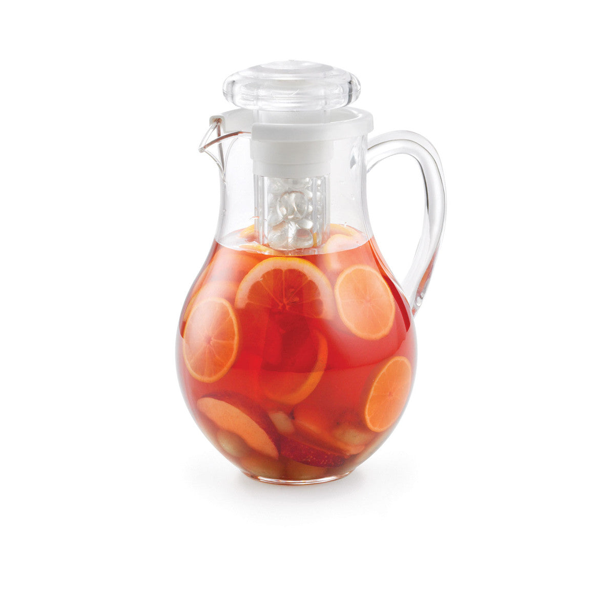 TableCraft Pitcher with Center Core, 2 Qt, Clear Plastic - 319