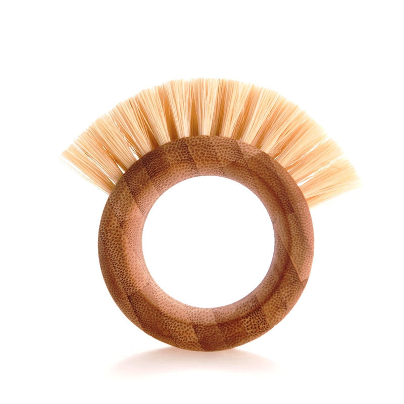Full Circle THE RING Vegetable Brush, Bamboo with Natural Bristles - 3409106NA