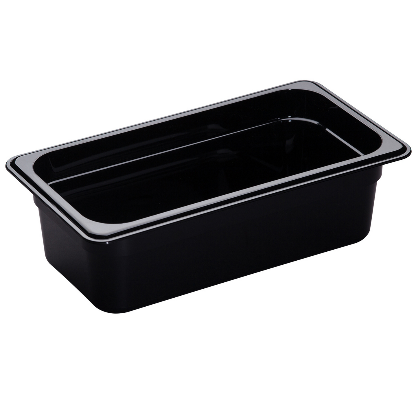 Cambro High Heat 1/3 Size Food Pan, 4" Deep, Black - 34HP110