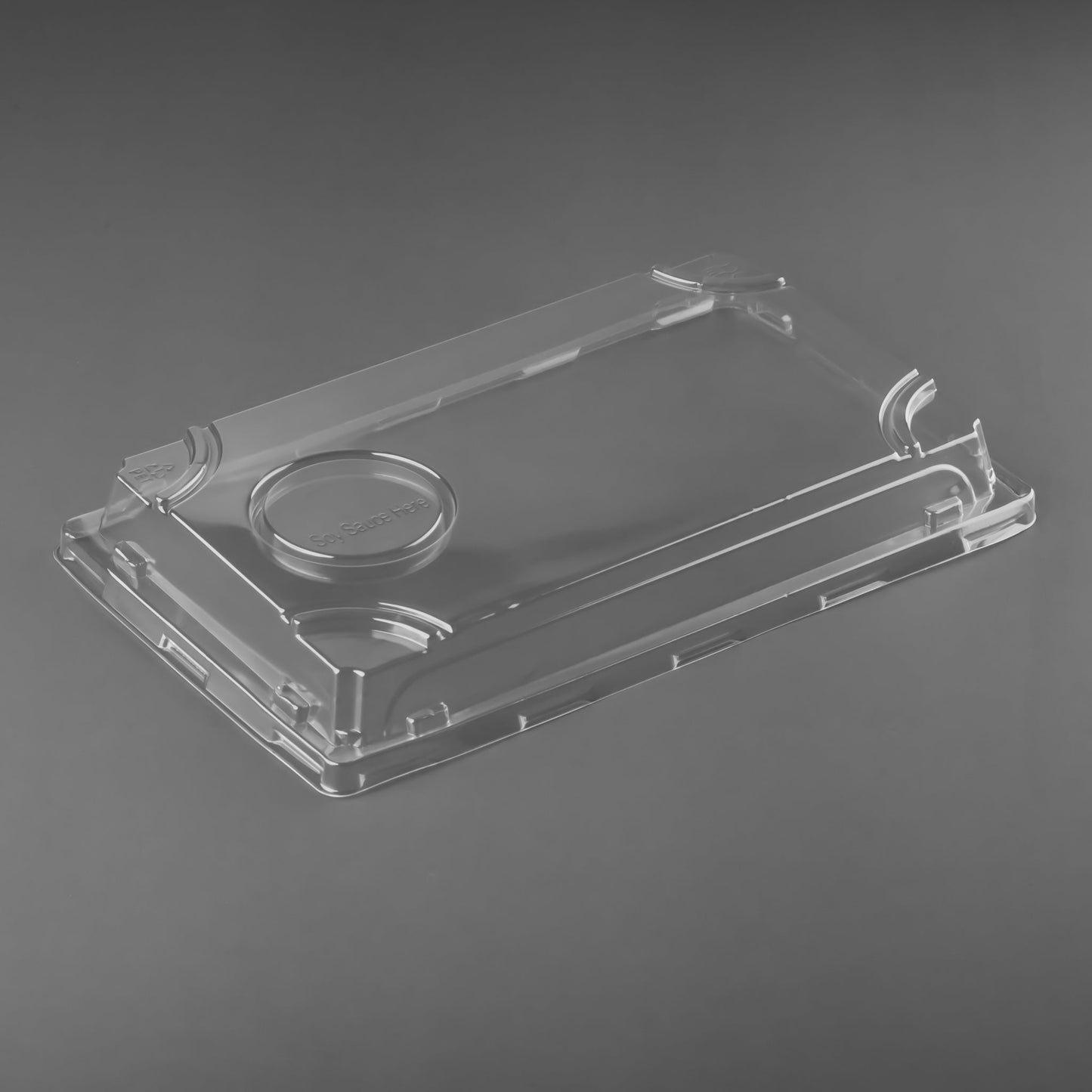 Eco Guardian Sushi Large Rectangular Tray PET Lid (600-pack) - EG-BG-ST4LID