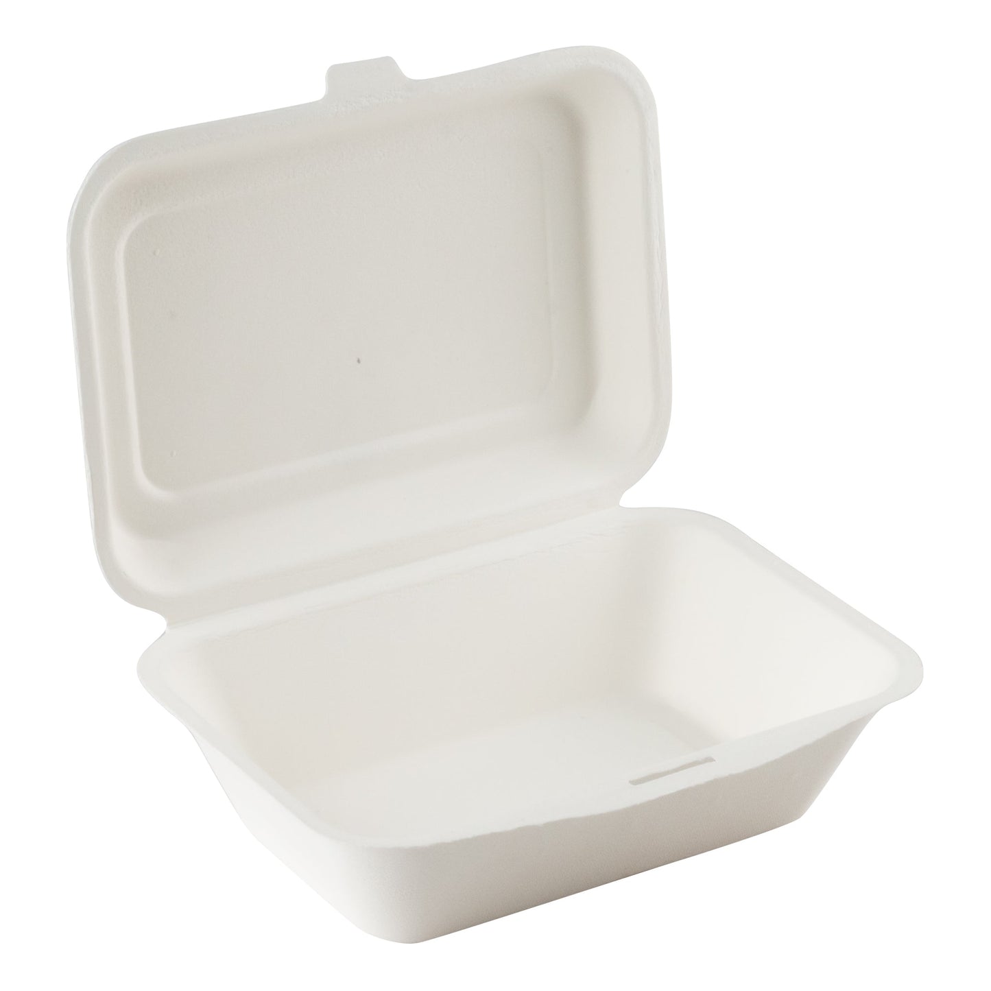 Eco Guardian Compostable Clamshell Container, 9" x 6" x 3", Sugarcane (200-pack) - EG-N-C034