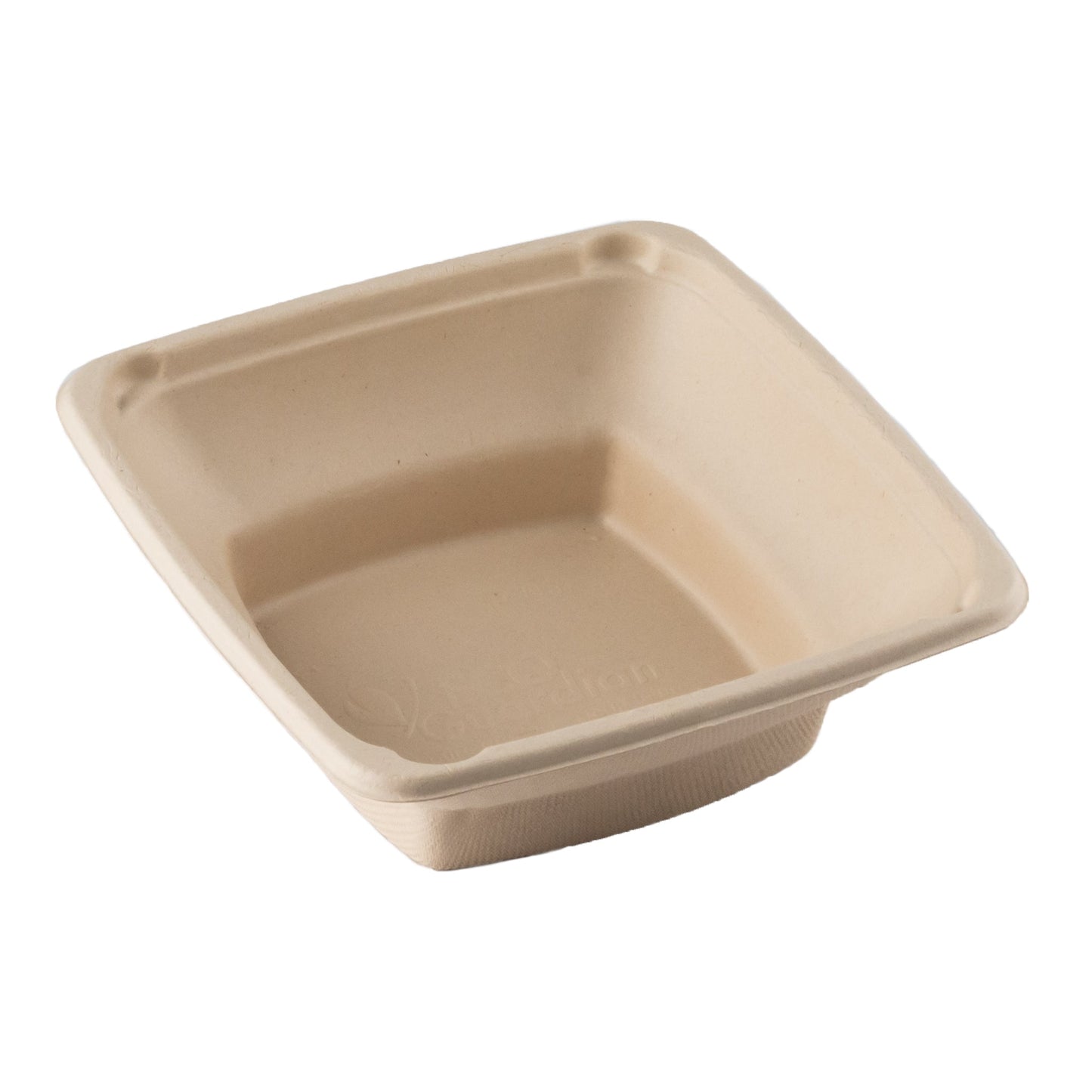 Plateau/bol carré compostable Eco Guardian, 790 g, bambou (paquet de 300)
