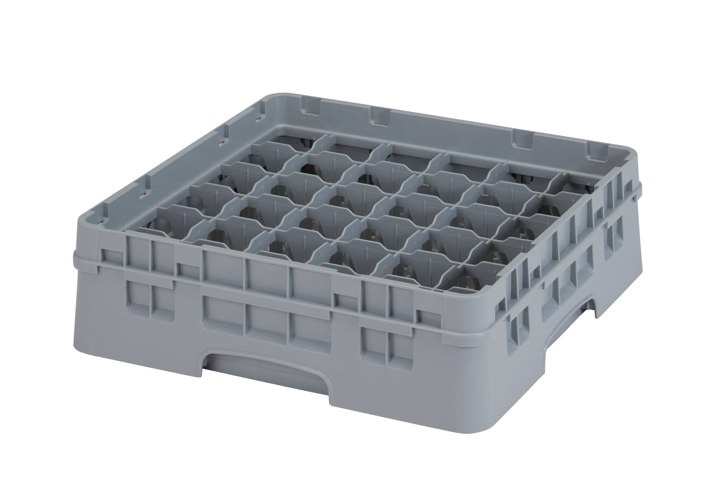 Cambro Camrack Glass Rack, 36 Compartment, 6 7/8" Height, Grey - 36S638151