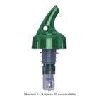 Spill-Stop 1 oz Measured Pourer with Collar, Posi-Por 2000 Series, Green/Green (12-pack) FINAL SALE, FINAL SALE - 384-24