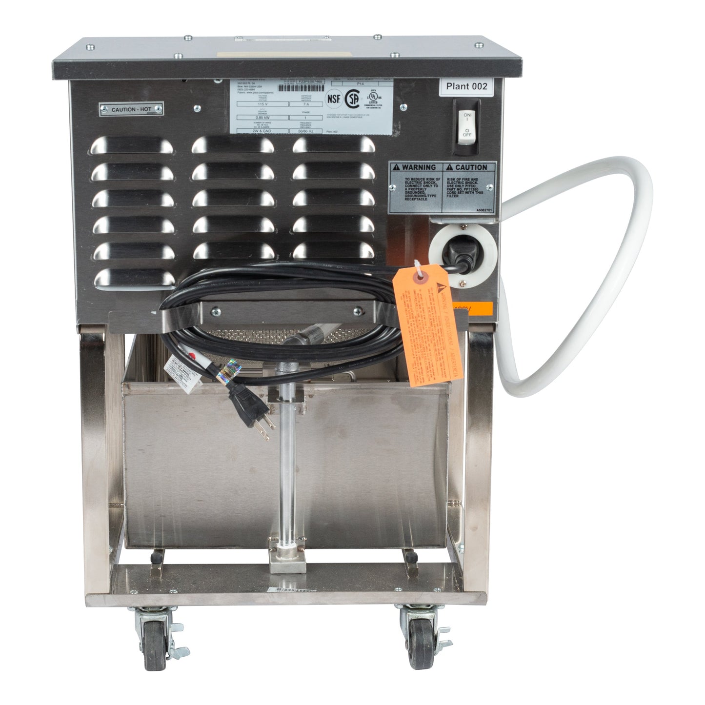 Pitco P14 Portable Oil Filtration Machine, 55 lb Capacity, 120V - P14