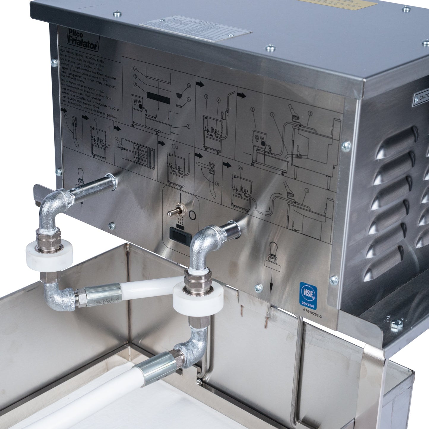 Pitco P18 Portable Oil Filtration Machine, 75 lb Capacity, 120V - P18