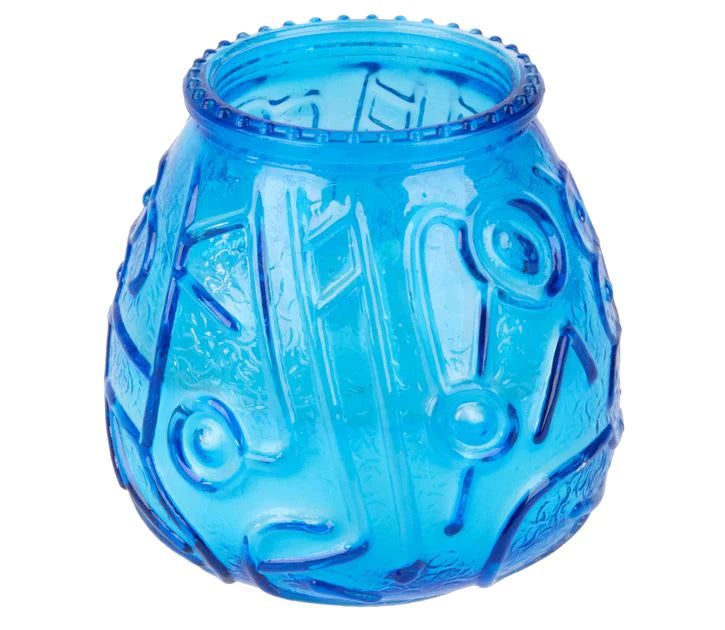 Sterno Euro-Venetian Wax Candle, Glass, Blue, FINAL SALE - 234V-1-BL